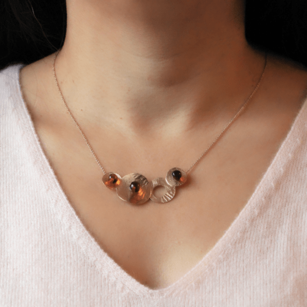 Collier Impreintes - vermeil or jaune - Sanguti Paris