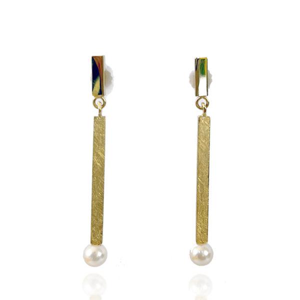 Boucles d'oreilles - Vermeil Or Jaune  24K-PBT- Louise Boucles d'oreilles - Vermeil Or Jaune 24K-PBT- Louise