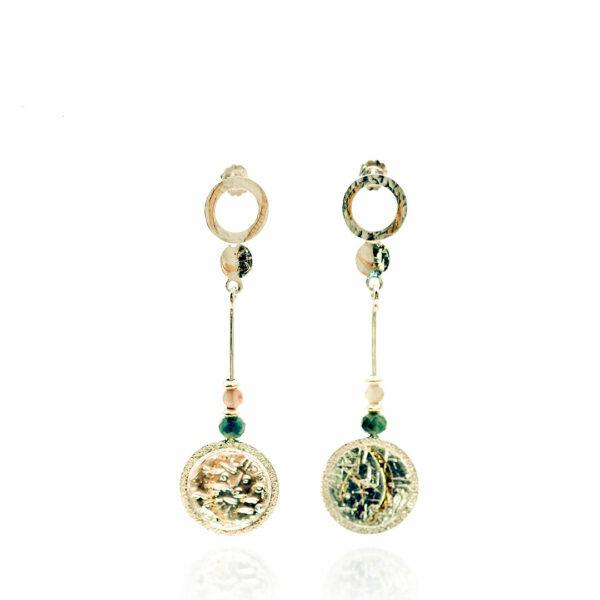 Boucles clous - argent -keum boo-tourmaline -les pleiades -sanguti paris Boucles clous - argent -keum boo-tourmaline - les pleiades -sanguti paris