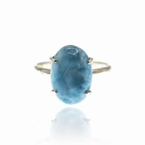 Bague-larimar-Grande-Sertie griffes