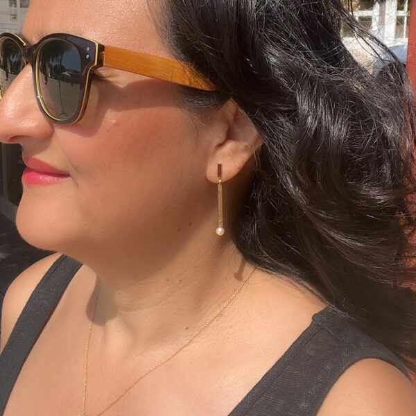 Boucles-d'oreilles-lys-vermeil-or-jaune-24k-perle-de-culture