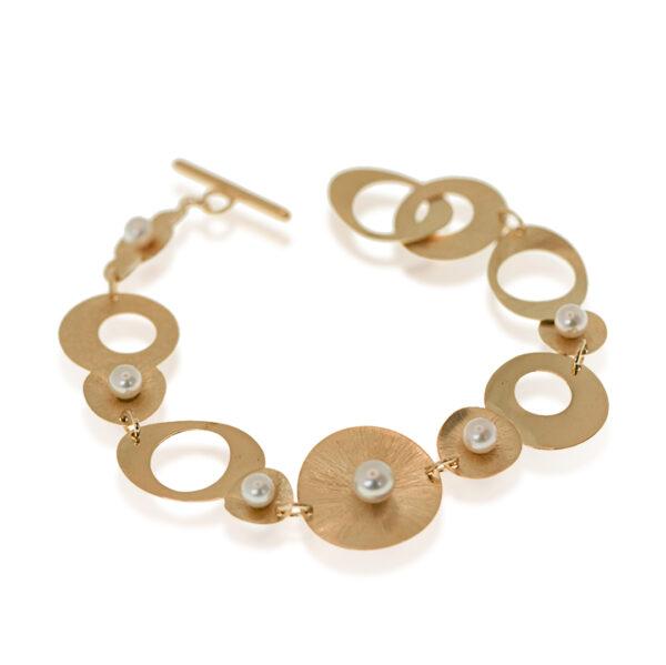 Bracelet-Resonances-vermeil-or-jaune-24K-perles Bracelet Résonances - vermeil or jaune 24K - Sanguti Paris