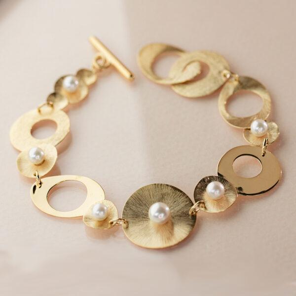 Bracelet-Resonances-vermeil-or-jaune-24k-perles-sanguti paris Bracelet Résonances - vermeil or jaune 24K - perles de culture -Sanguti Paris