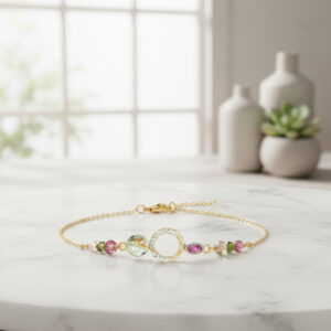 Bracelet-Traversée-Galactique-Vermeil-Or-750-Argent–Tourmaline-Keum-boo-Design-Minimaliste-Cosmos-Sanguti-Paris