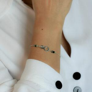 Bracelet-argent-keum boo-patine noire-tourmaline-Sanguti Paris