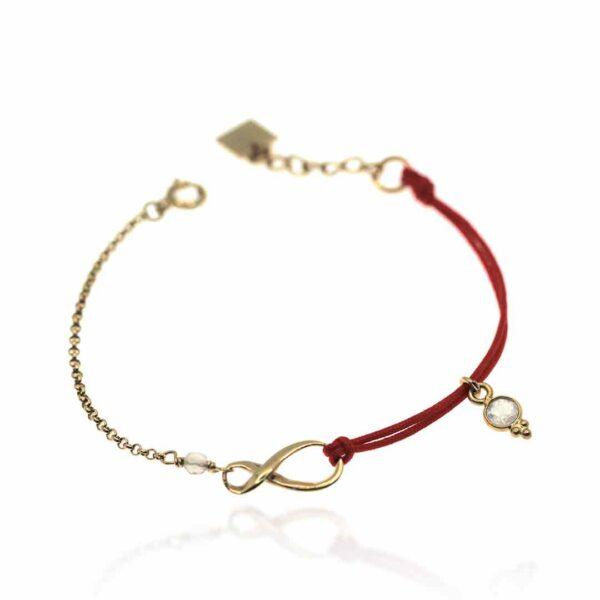 Bracelet-infini-vermeil-ruban-rouge