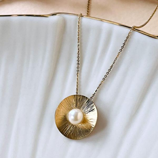 Collier-vermeil-or-jaune-18K-perle-blanche-Sanguti-Paris