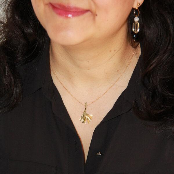 Pendentif-Ginkgo-Vermeil-24K-Sanguti-Paris Pendentif-Ginkgo-Vermeil-24K-Sanguti-Paris