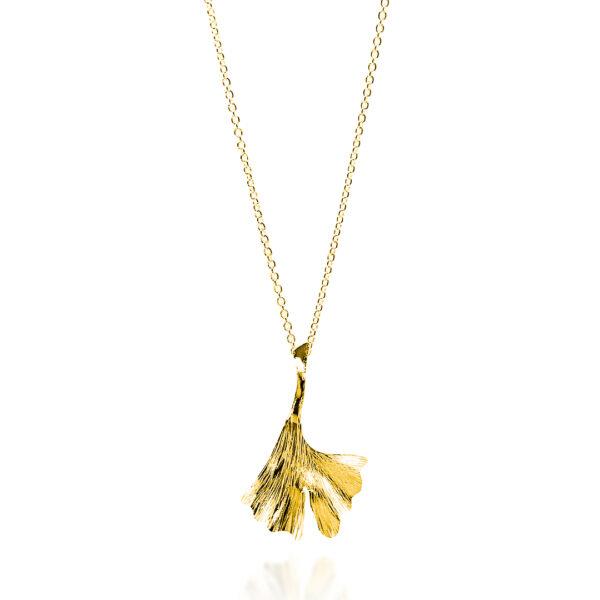 Pendentif-Ginkgo-vermeil-24k Pendentif-Ginkgo-vermeil-24k-Sanguti Paris