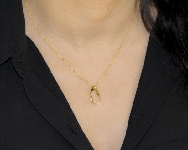 Pendentif-amour-infini- vermeil or jaune 24k - Sanguti Paris