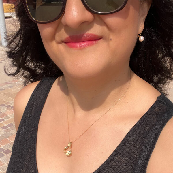 Pendentif-infini--vermeil-or-jaune-18k-perle de culture Pendentif-infini--vermeil-or-jaune-18k