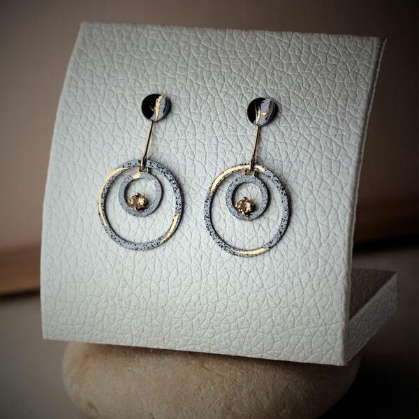 Boucles d'oreilles-argent-or-citrines-keum-boo-Tempete-solaire-patine-noire Boucles d'oreilles-argent-or-citrines-keum-boo-Tempete-solaire-patine-noire