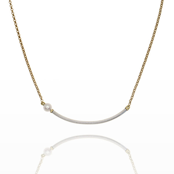 collier femme vermeil 18K perle de culture collier femme vermeil 18K perle de culture