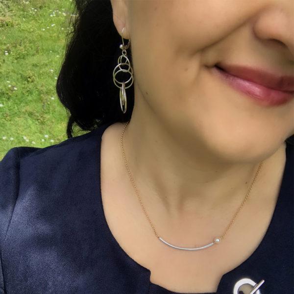 Collier Simone argent- vermeil 18 K